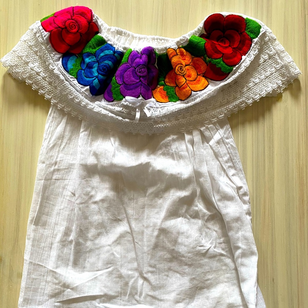 Embroidered Off the Shoulder